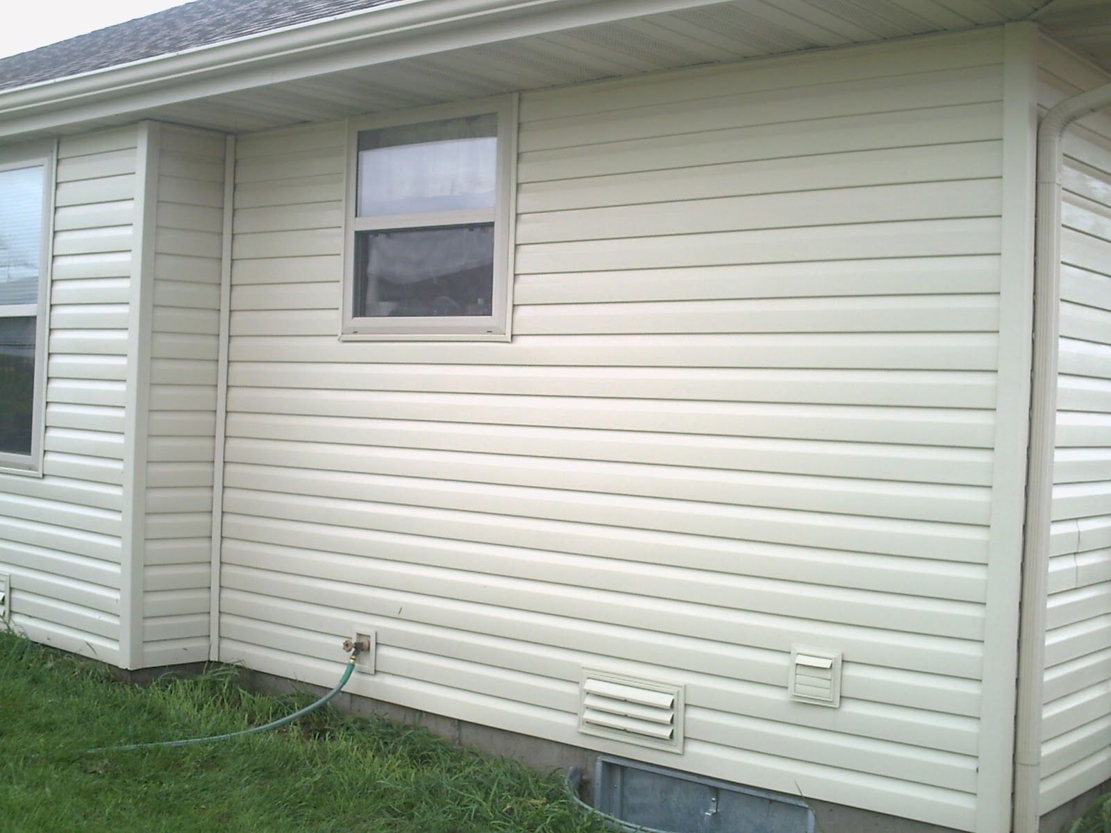 Cleaned by Pete what a power washer does House Washing Wednesday