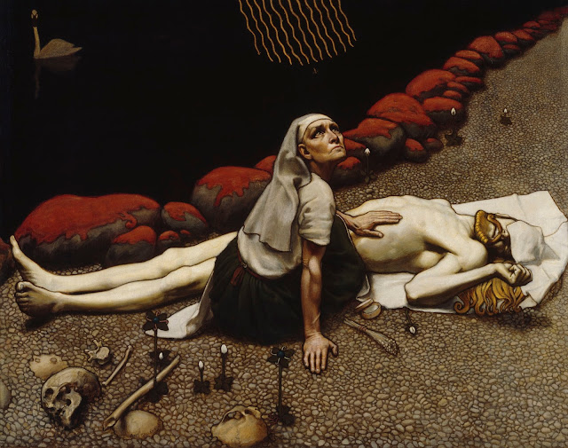Lemminkäinen's Mother by Akseli Gallen-Kallela (1897)
