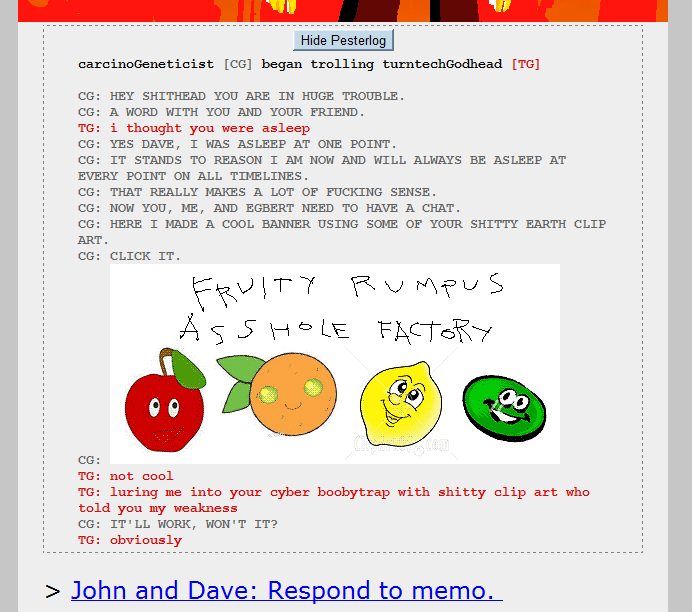 Terrifying Robot Voice From Nowhere: Design I Like: Homestuck
