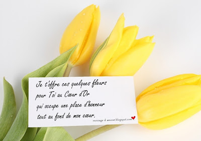 message d'amour-fleur