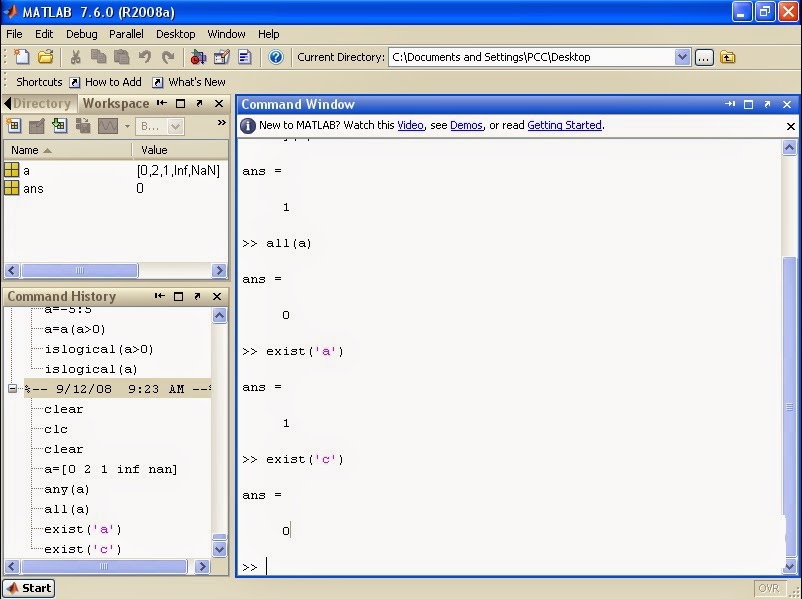 Product Design Engineering: MATLAB Tutorial - MATLAB Matrix main ...