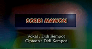 Lirik Lagu Sorri Mawon - Didi Kempot