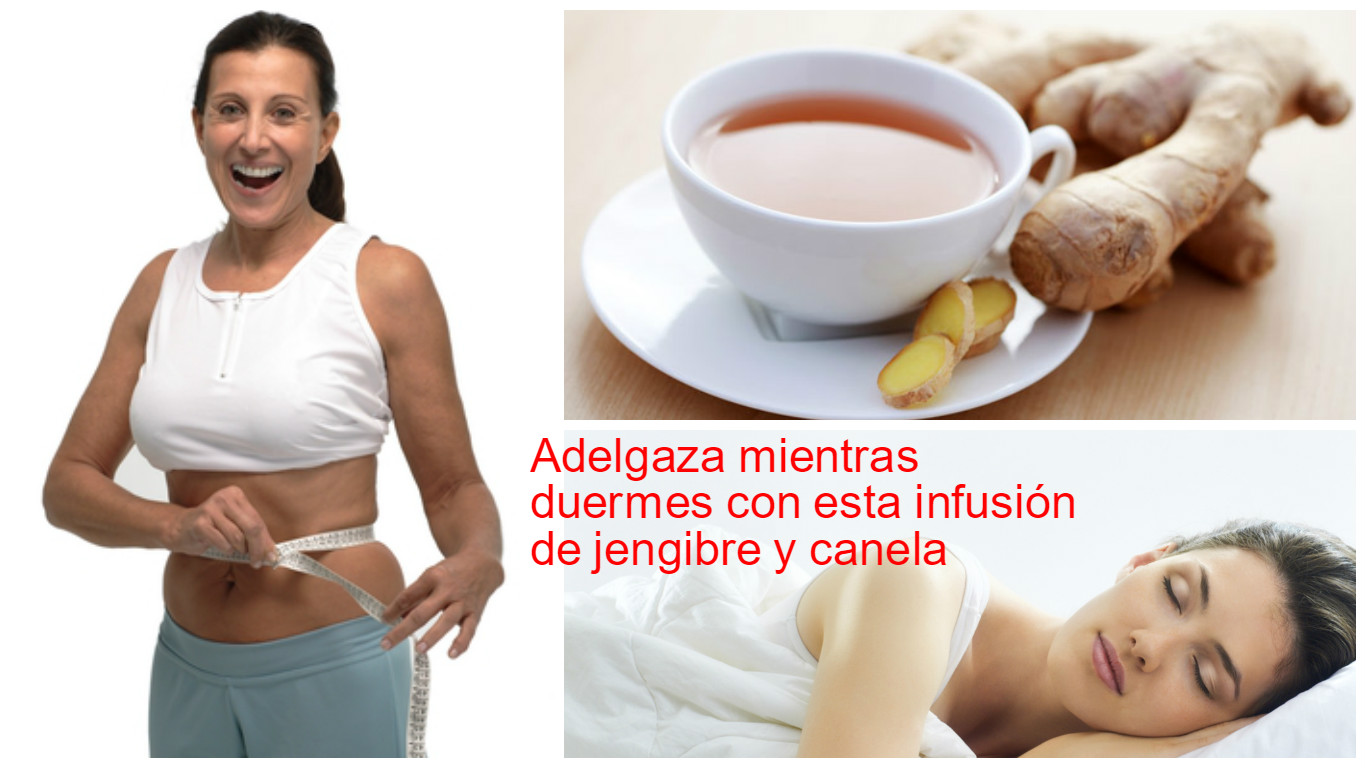 Infusion de jengibre y canela para bajar de peso