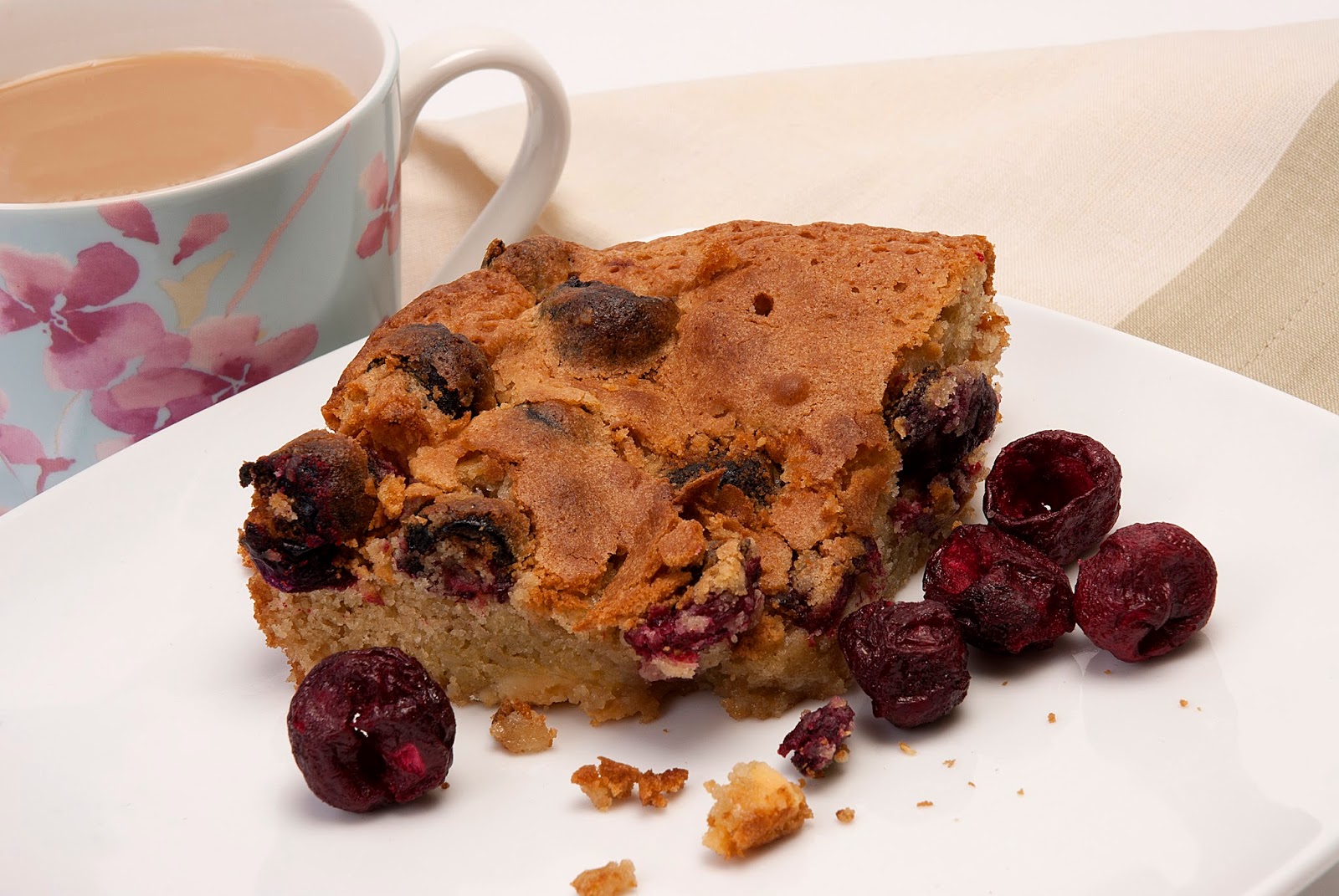 White Chocolate & Cherry Blondies Recipe