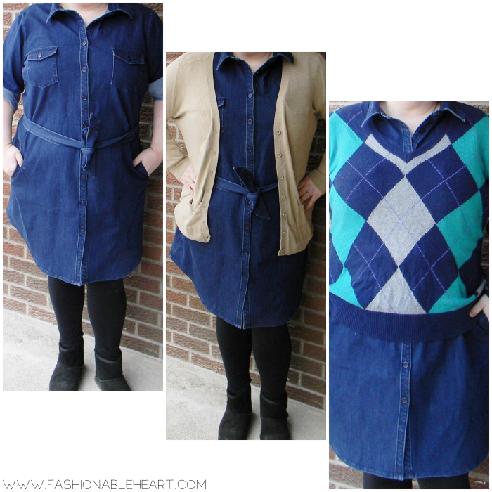 bbloggers, bbloggersca, canadian beauty bloggers, denim dress, eshakti, how i style, winter, outfit, ootd, plus size, fblogger, fbloggers, review