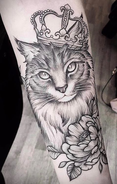 Tatuagens femininas de gatos Tatuagens femininas de gatos