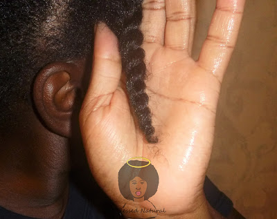 Copyright 2017 1BlessedNatural - cocoa butter on natural hair 3