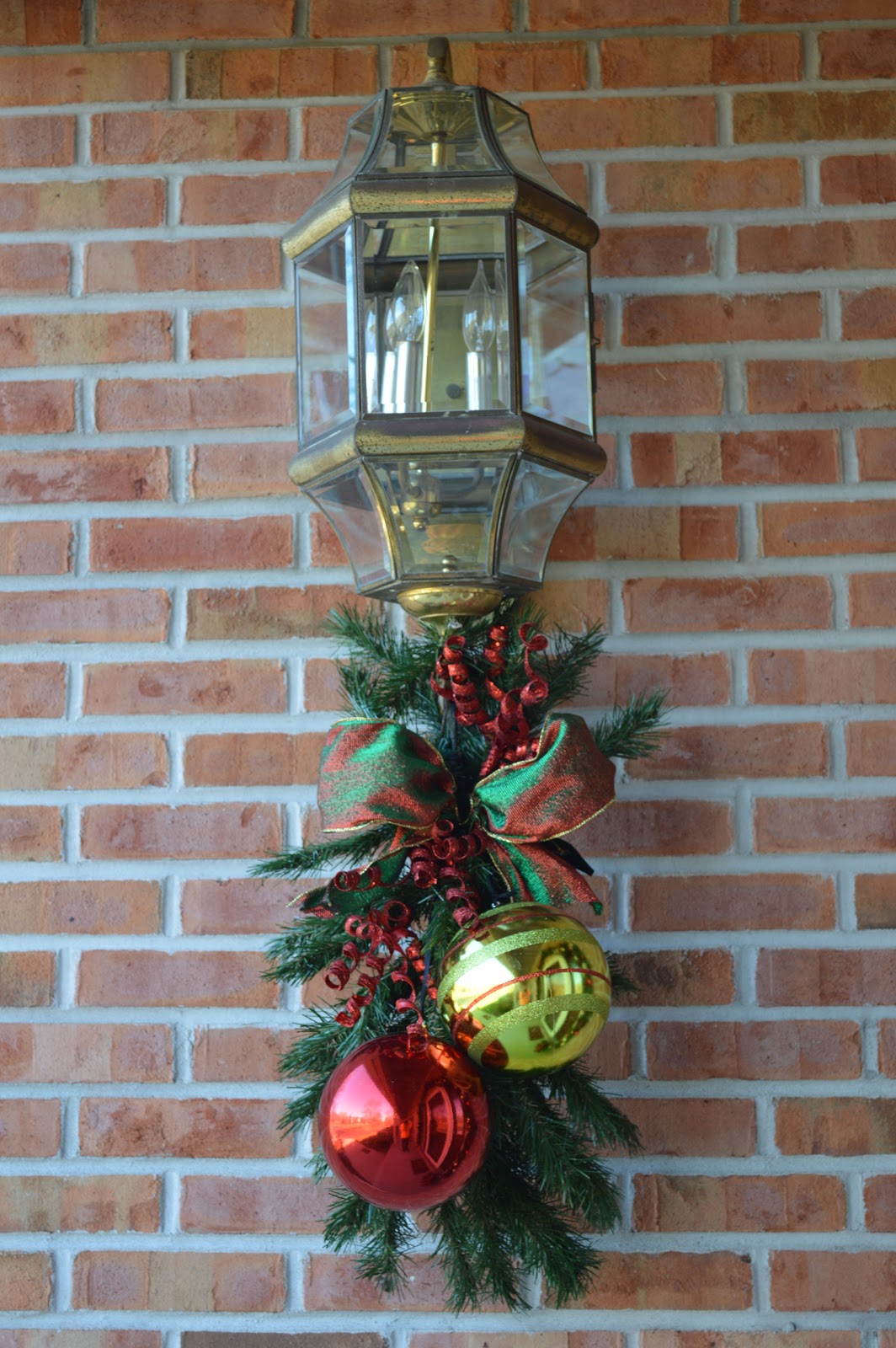 Sew Much To Give Recycled Christmas Tree Branches into a Swag