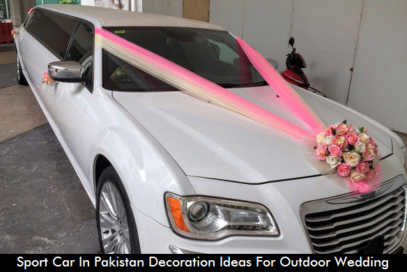 Pakistani Wedding Car Decoration