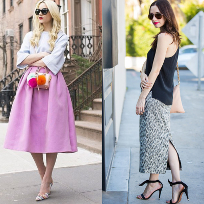 Falda Evase/Falda Lápiz