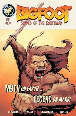bigfoot sword of the earthman action lab entertainment issue one bigfoot comic graphic novel barbarian comic