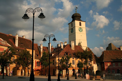 Hermannstadt Romania, the Small Plaza