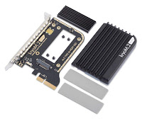 Aquacomputer kryoM.2 evo PCIe 3.0 x4 adapter for M.2 NGFF PCIe SSD, M-Key with passive heatsink Aquacomputer kryoM.2 evo PCIe 3.0 x4 adapter for M.2 NGFF PCIe SSD, M-Key with passive heatsink