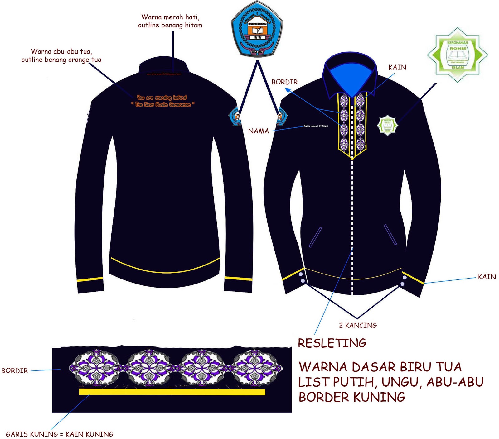 Desain Baju Rohis - Desain Baju Osis Mpk - Rekomendasi kursus online ...