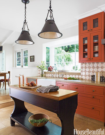 couleurs pour cuisine rustique