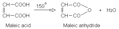 Maleic Acid Action of Heat.