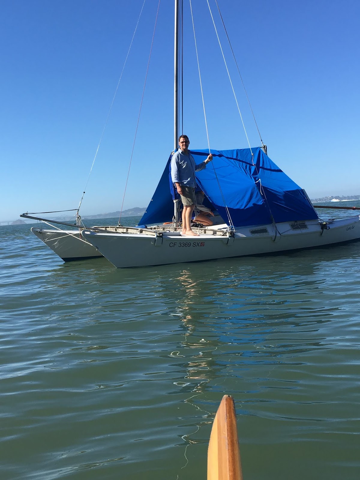 Wharram Tiki 21 "Little Cat" Boat camping