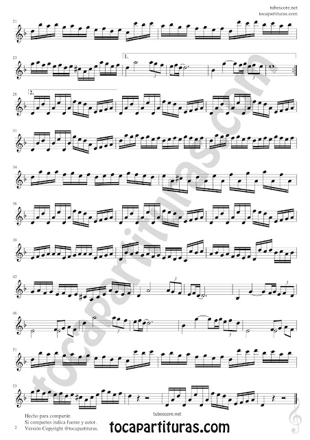  Violín Partitura de Odissea Veneziana Sheet Music for Violin Music Scores p2
