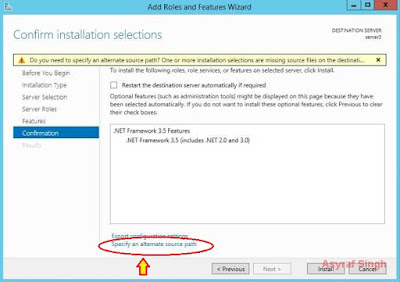 .NET Framework 3.5 on Windows Server 2012