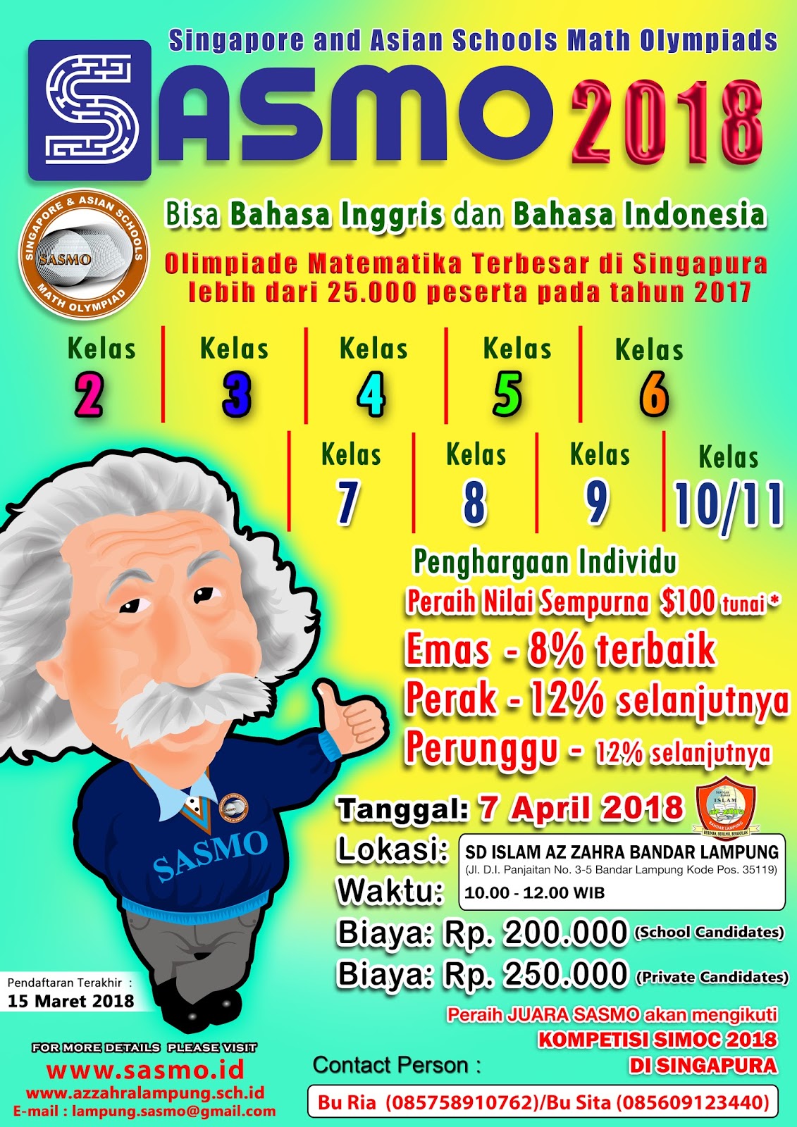 Sd Islam Az Zahra Sebagai Tempat Penyelenggaraan Sasmo 2018 Region Lampung Yayasan Fatimah Az Zahra Lampung