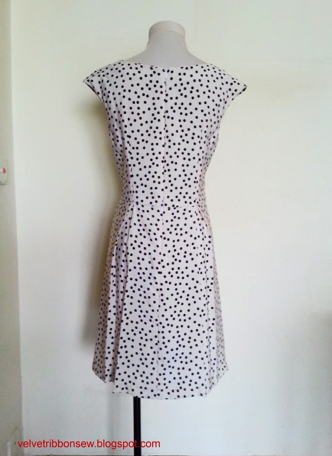 Sewing Vintage Modern Polka Dot Dress