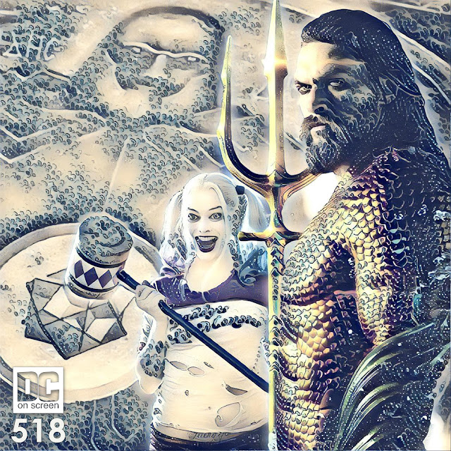 Aquaman with harley quinn and Darkseid