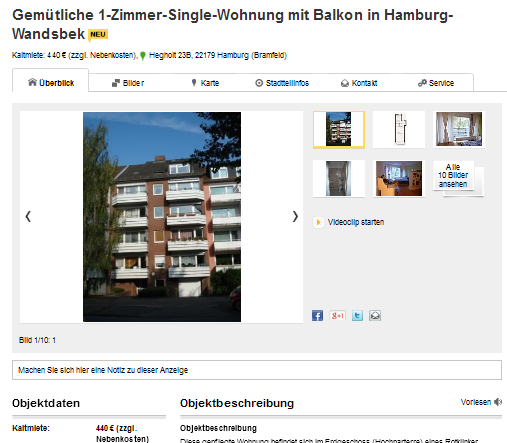 Hamburg single wohnung