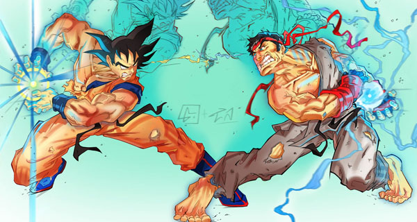 Goku vs Street Fighter