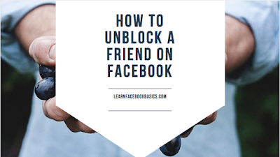 Checkout how to unblock a friend on Facebook