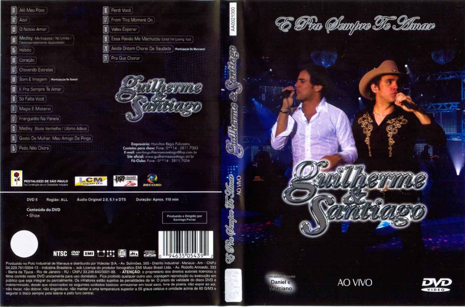 dvd guilherme e santiago 2010 dvd guilherme e santiago 2010