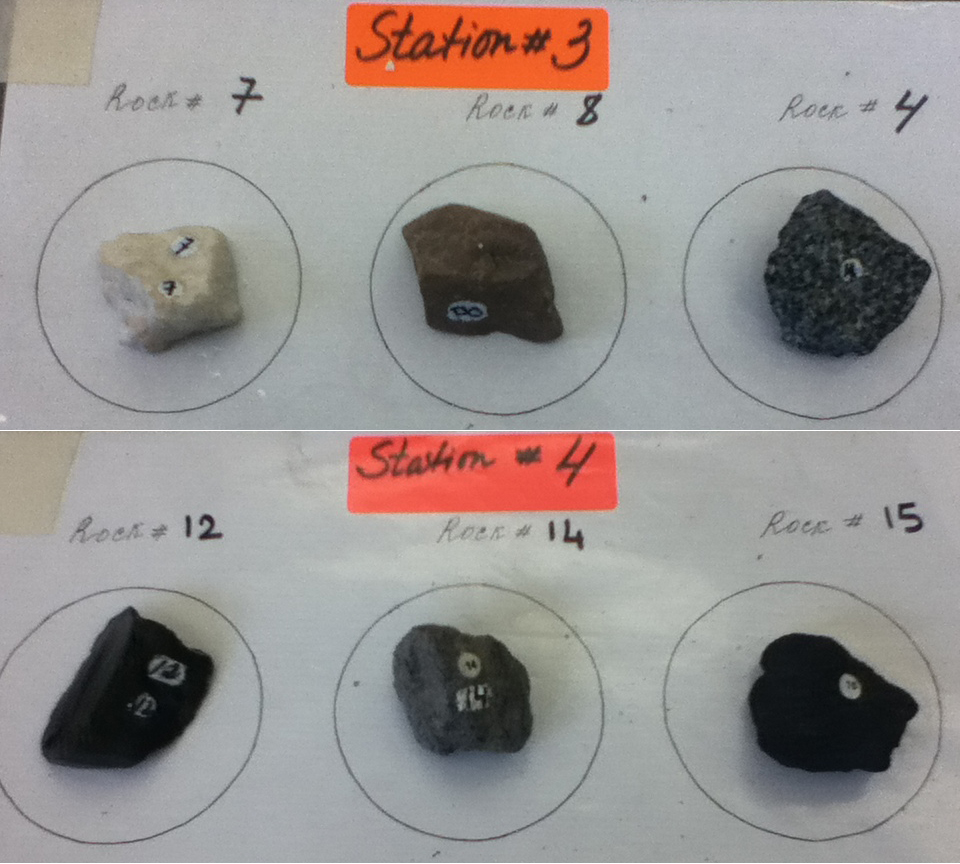 Earth Science Reference: Lab#14 Rock Lab (5/13/13 to 5/16/13)