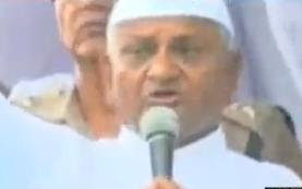 Anna Hazare at Ramlila Ground