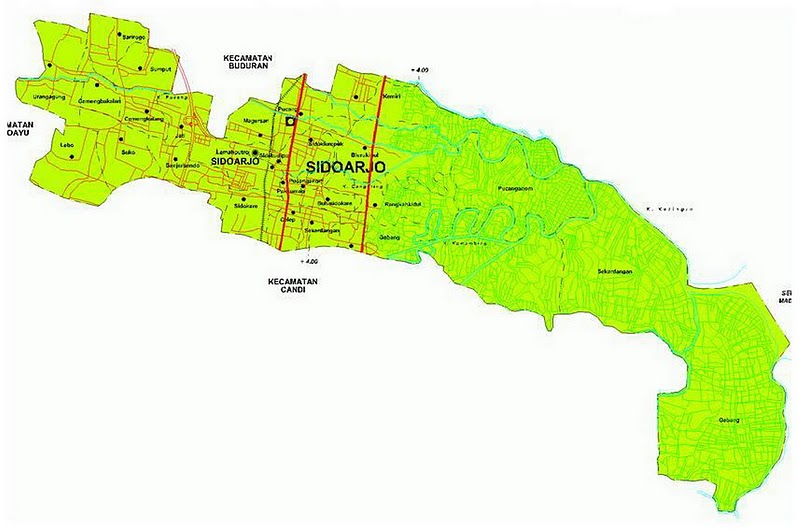 TAKJUB INDONESIA: PETA KABUPATEN SIDOARJO