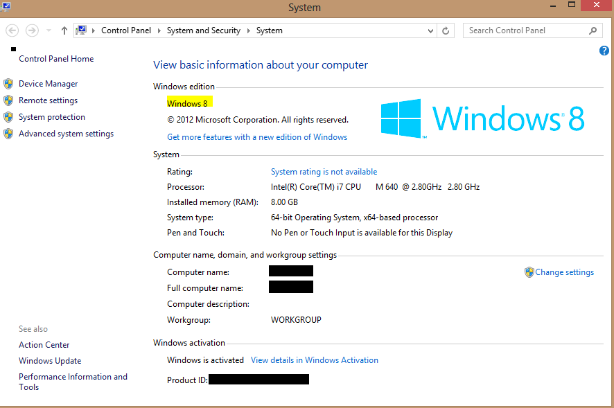 DAX Dude Dynamics AX Windows 8 Member of Domain greyed out and