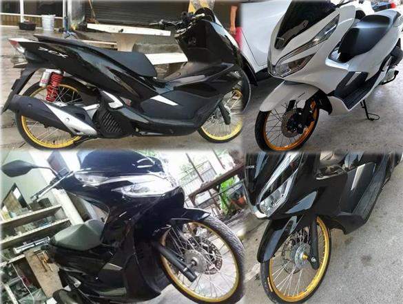 Begini Jika All New Pcx 150 2018 Di Modifikasi Velg Jari Jari Dan