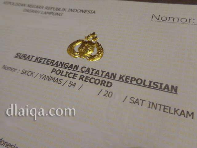 d�Laiqa Arena Buat SKCK Dan Kartu Sidik Jari Di Polres