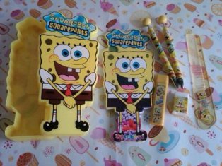 Spongebob stationary set box, Spongebob, Stationary, Pulpen, Pernak-Pernik, Tempat Pencil, Pulpen Lucu, Pulpen Unik, Pernak pernik Lucu, Pulpen Spongebob, Tempat Pensil Lucu, Tempat Pensil Spongebob