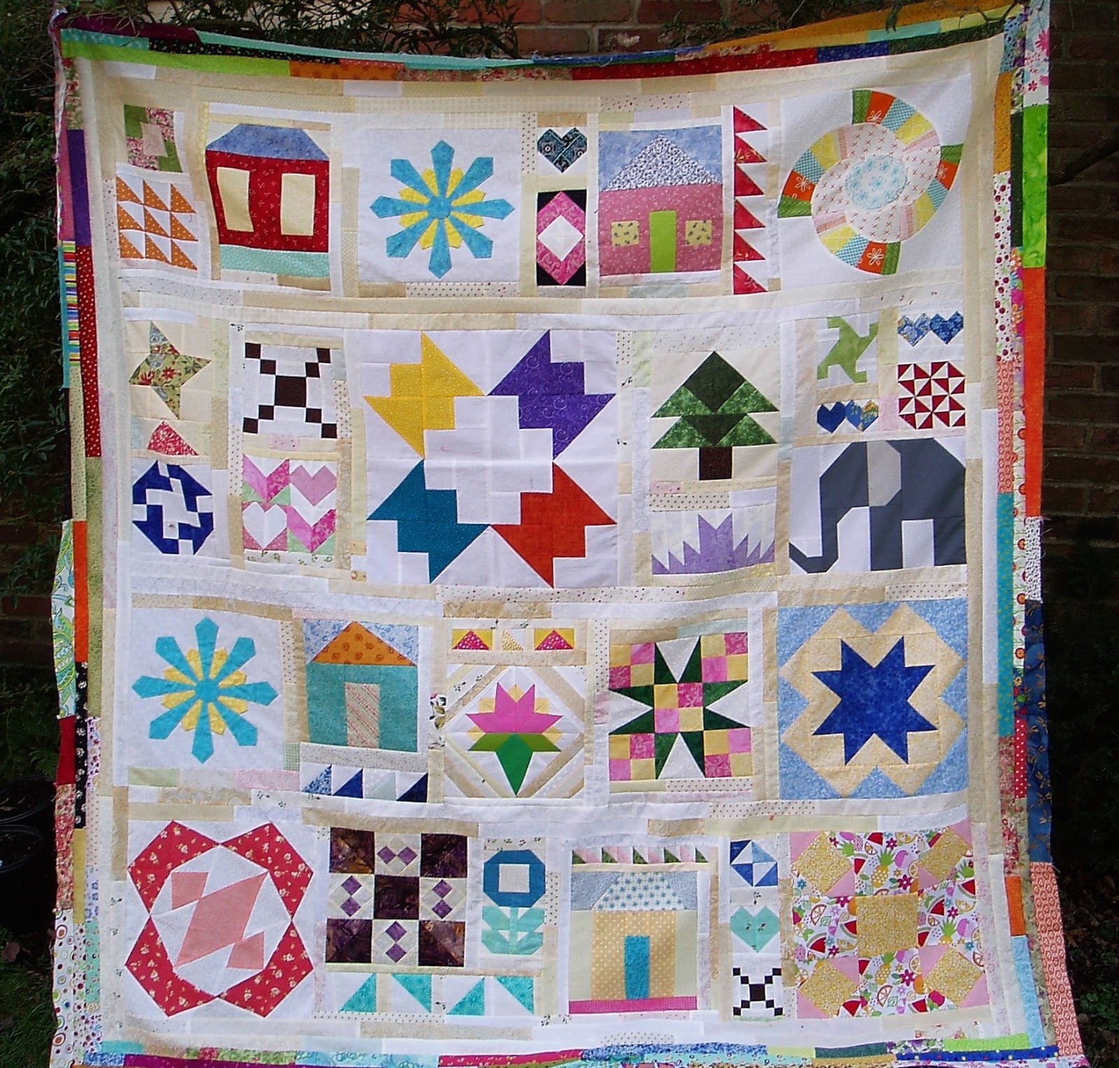 The Academic Quilter Misfit Toys quilt top