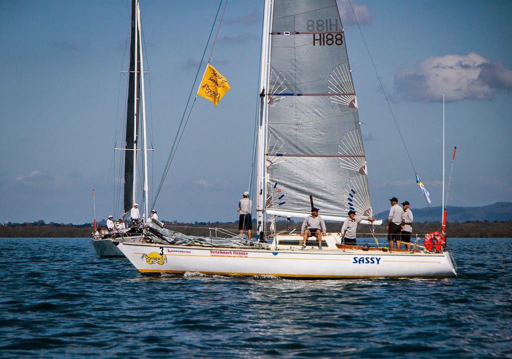 Sailing at the Port Curtis Sailing Club, Gladstone, Queensland