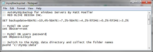Cara Membuat Backup MYSQL Dengan Script Batch Windows