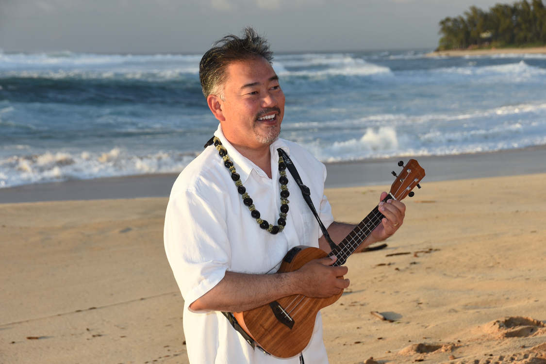 Ukulele Musician Hawaiian Wedding Music