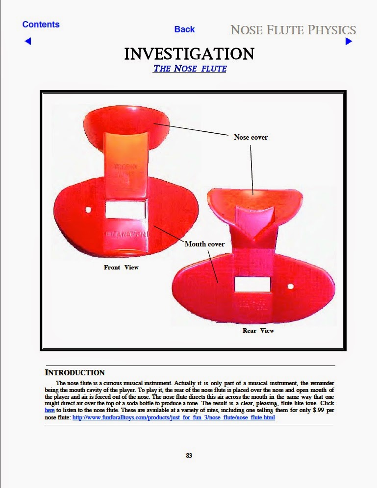 Nose Flute Physics I