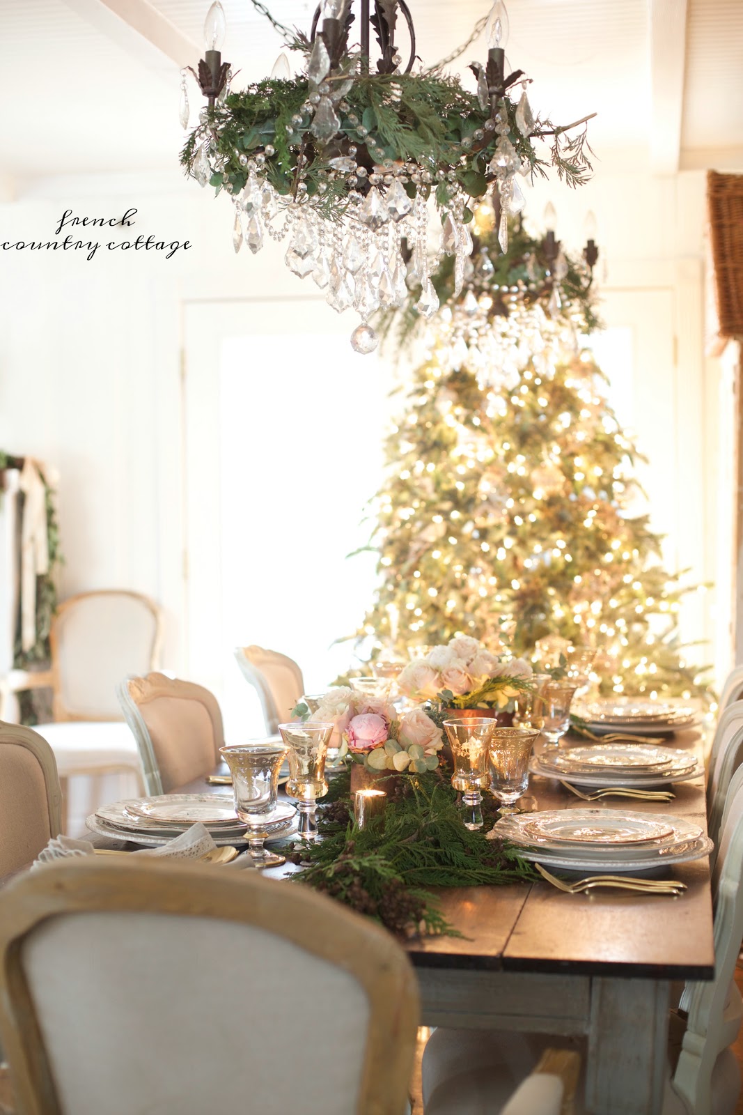 Wine Country inspired Christmas Tree FRENCH COUNTRY COTTAGE