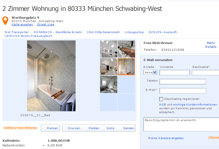 wohnungsbetrug.blogspot.com: 2 Zimmer Wohnung in 80333 ...
