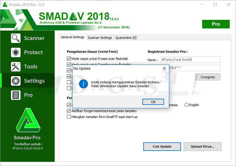 smadav 12.1 pro with serial key 2018