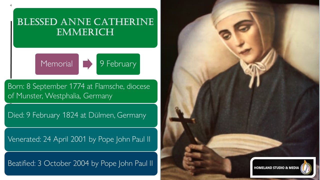 A 5MINUTE OUTREACH Blessed Anne Catherine Emmerich