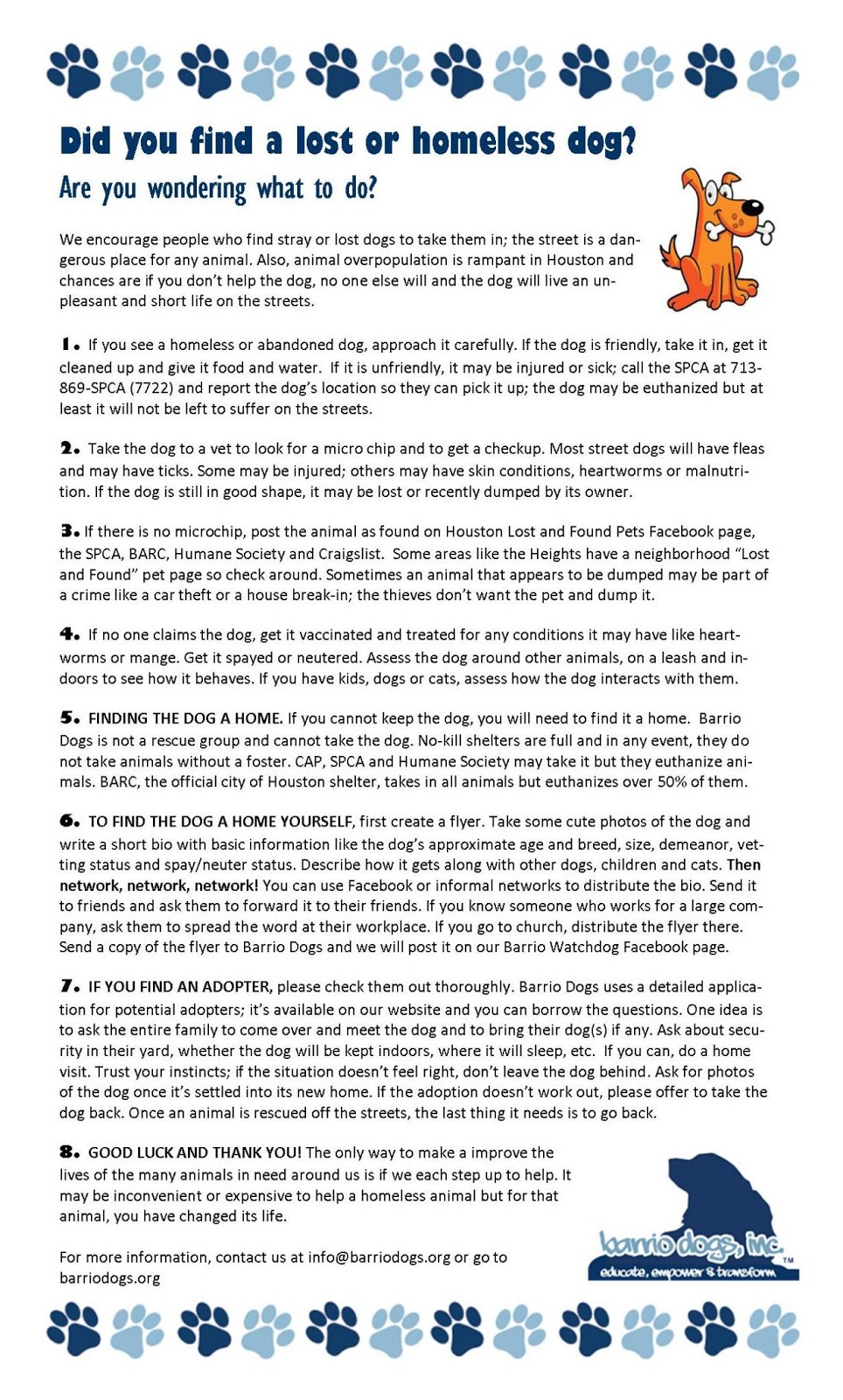 Barrio Dogs Did You Find A Dog?