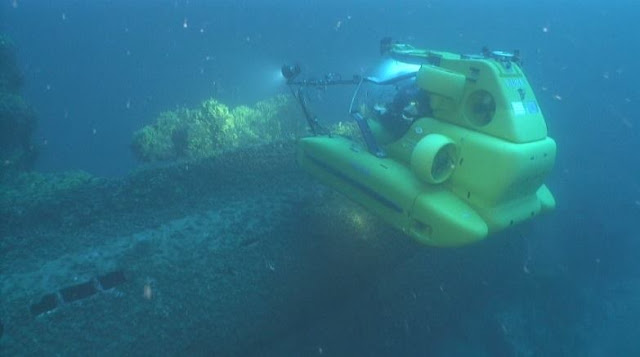 Exploring with a… submarine the U133, the German U boat that sank off