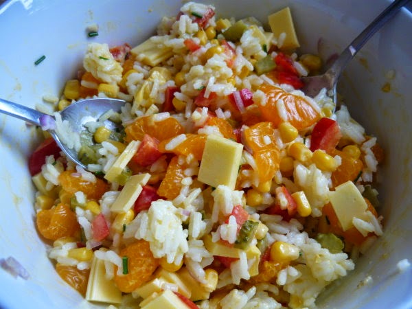 Be Veggie - get fit!: fruchtiger Curry - Reissalat