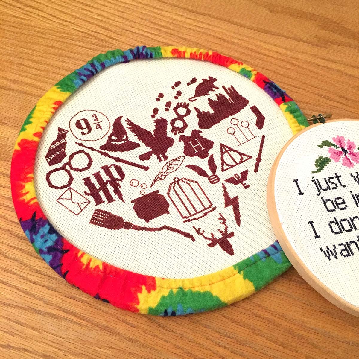 keeping your fabric clean while working on a large embroidery